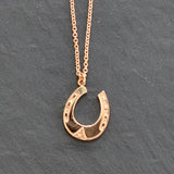 Rose Gold Horse Shoe Necklace