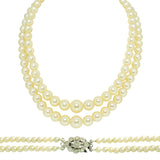 Vintage Pearl Necklace, Bridal Jewellery