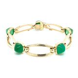 Art Deco Chrysoprase Bracelet