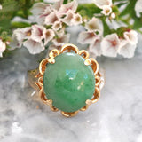 Vintage aventurine ring