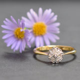 vintage diamond cluster ring