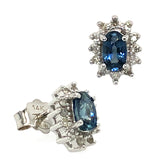 Sapphire & Diamond Earrings