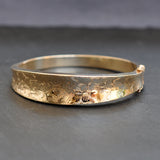 Gold Engraved Bangle
