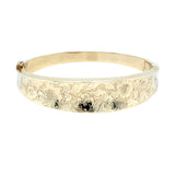 Gold Engraved Bangle