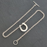 Silver Horse Shoe Necklace