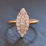 Diamond Marquise Shaped Ring