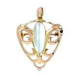 Mother of Pearl Art Nouveau Pendant