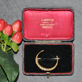 Pearl Crescent Brooch
