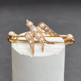 Pearl Set Bird Brooch