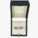 Ruby & Diamond Half Eternity Ring