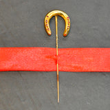 Ruby Horse Shoe Tie Pin