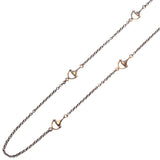 A silver horse bit link bracelet with a trace link chain and horse bit links within the chain, hallmarked and dated London 2020.