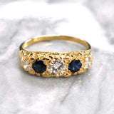 sapphire and diamond ring