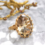 smokey quartz ring