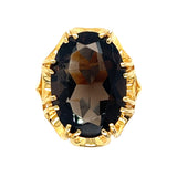 Smokey quartz ring