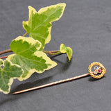 Ruby, Sapphire & Diamond Tie Pin