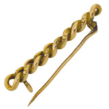 Curb Link Bar Brooch