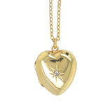 Diamond Set Heart Locket