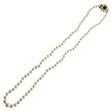 Pearl Necklace with Pearl & Garnet Clasp