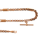 Victorian Rose Gold Watch Chain