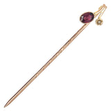 Garnet & Pearl Tie Pin