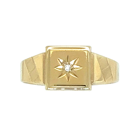 Diamond Signet Ring