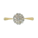 vintage diamond cluster ring