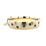 Ruby Set Gold Bangle