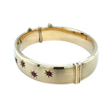 Ruby Set Gold Bangle
