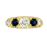 sapphire and diamond ring