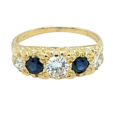 Sapphire & Diamond Ring