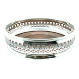 Pair of Gallery Silver Bottle Coasters