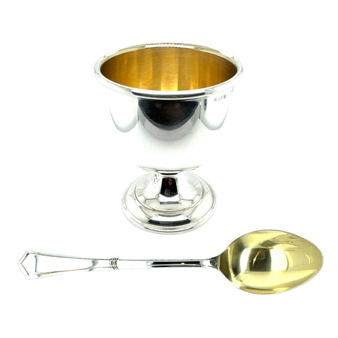 Silver Egg Cup & Spoon