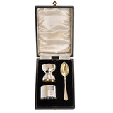 Egg Cup, Spoon and Napkin Ring Set
