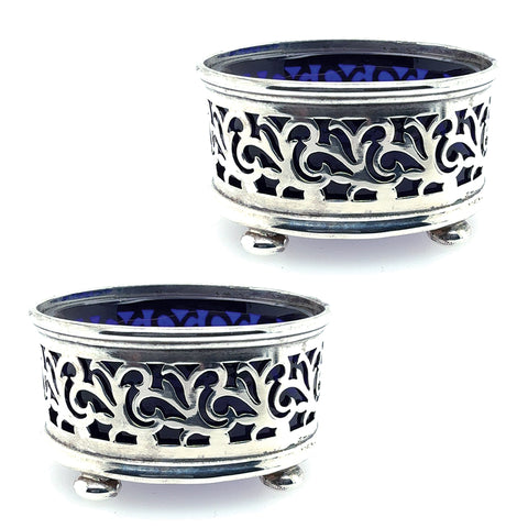 Pair of Silver Salt Dishes