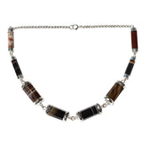 Banded Agate Link Necklace