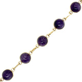 Cabochon Cut Amethyst Bracelet