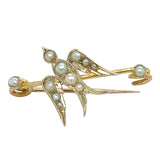 Pearl Set Bird Brooch