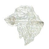 Dog Head Brooch