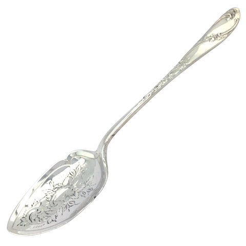 Silver Engraved Jam Spoon