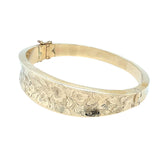 Gold Engraved Bangle