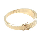 Gold Engraved Bangle