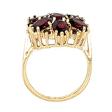 Garnet Cluster Ring