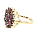 Garnet Cluster Ring