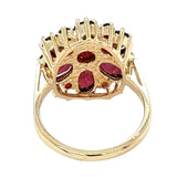Garnet Cluster Ring