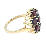 Garnet Cluster Ring