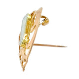 Mother of Pearl Art Nouveau Pendant