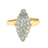 Diamond Marquise Shaped Ring