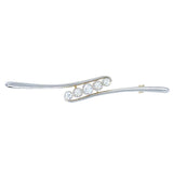 Diamond Bar Brooch