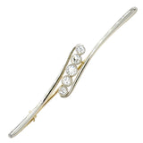 Diamond Bar Brooch